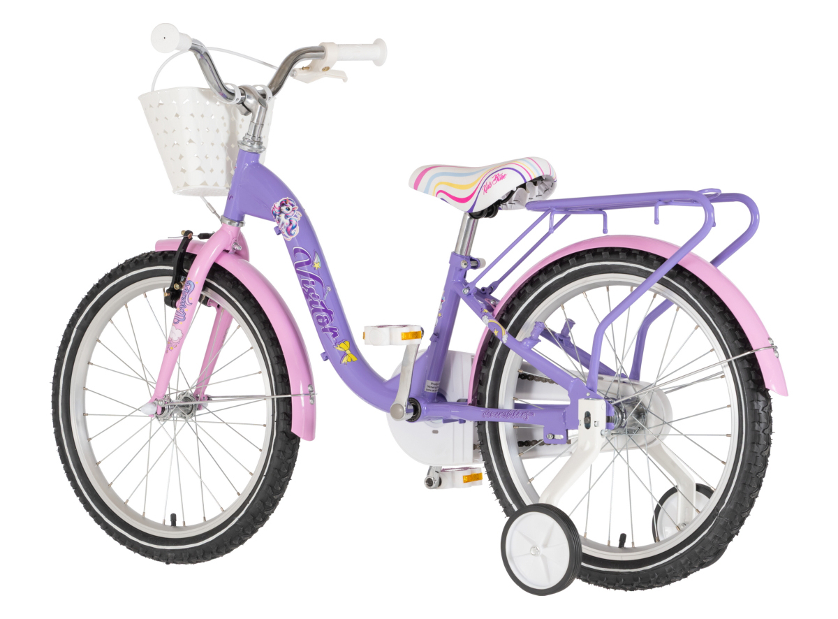 BICIKL KIDS VISITOR UNICORN 20" 10" V-BRAKE KONTRA 115-135CM (20") LJUBIČASTI